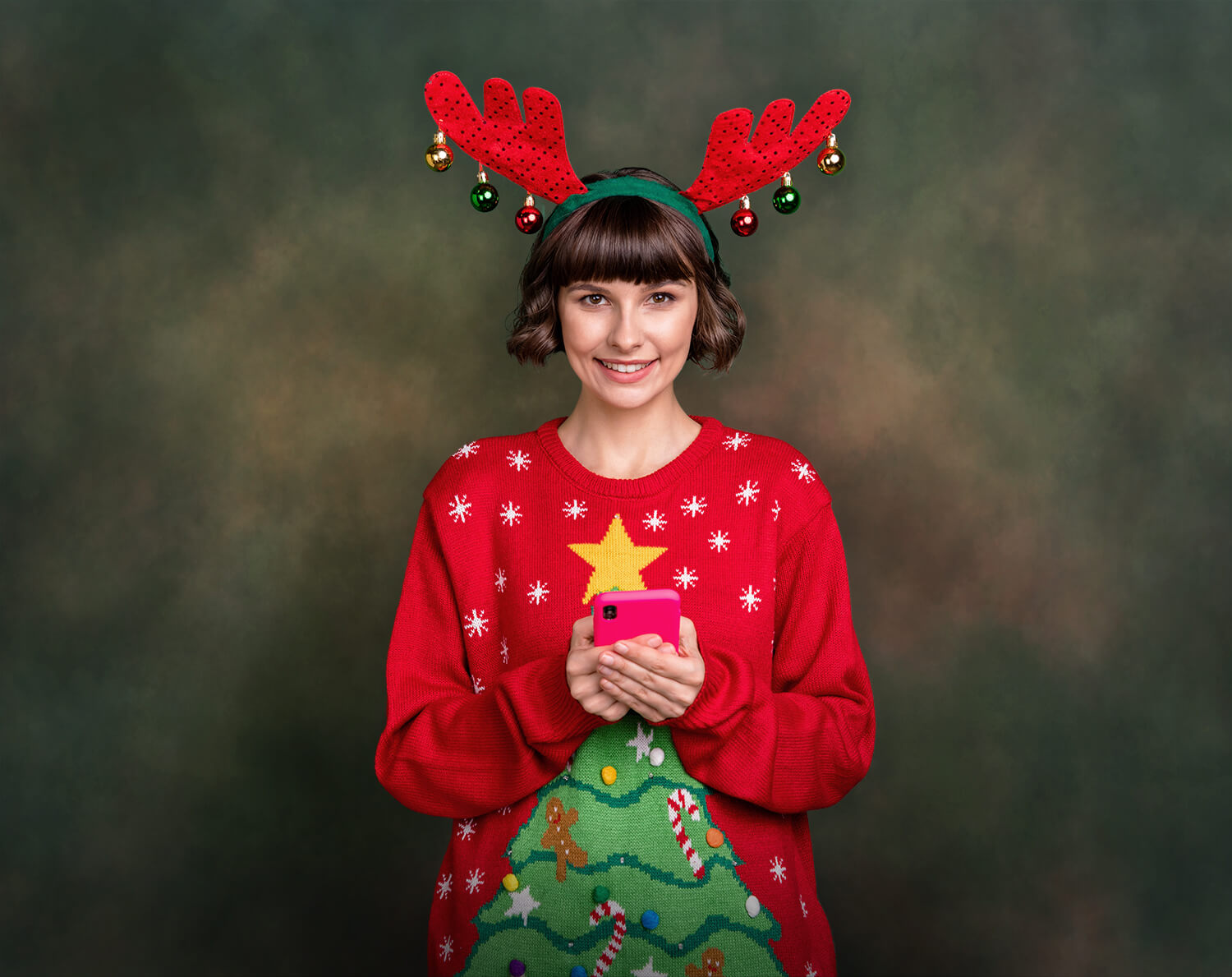 Classico Sfondo Sfocato Astratto Verdastro M6-67