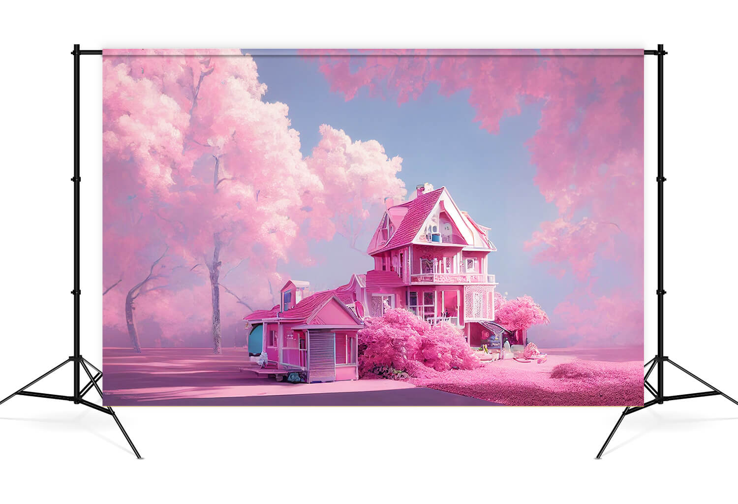 Fashion Doll Fantasy Sfondo Casa Rosa M7-105