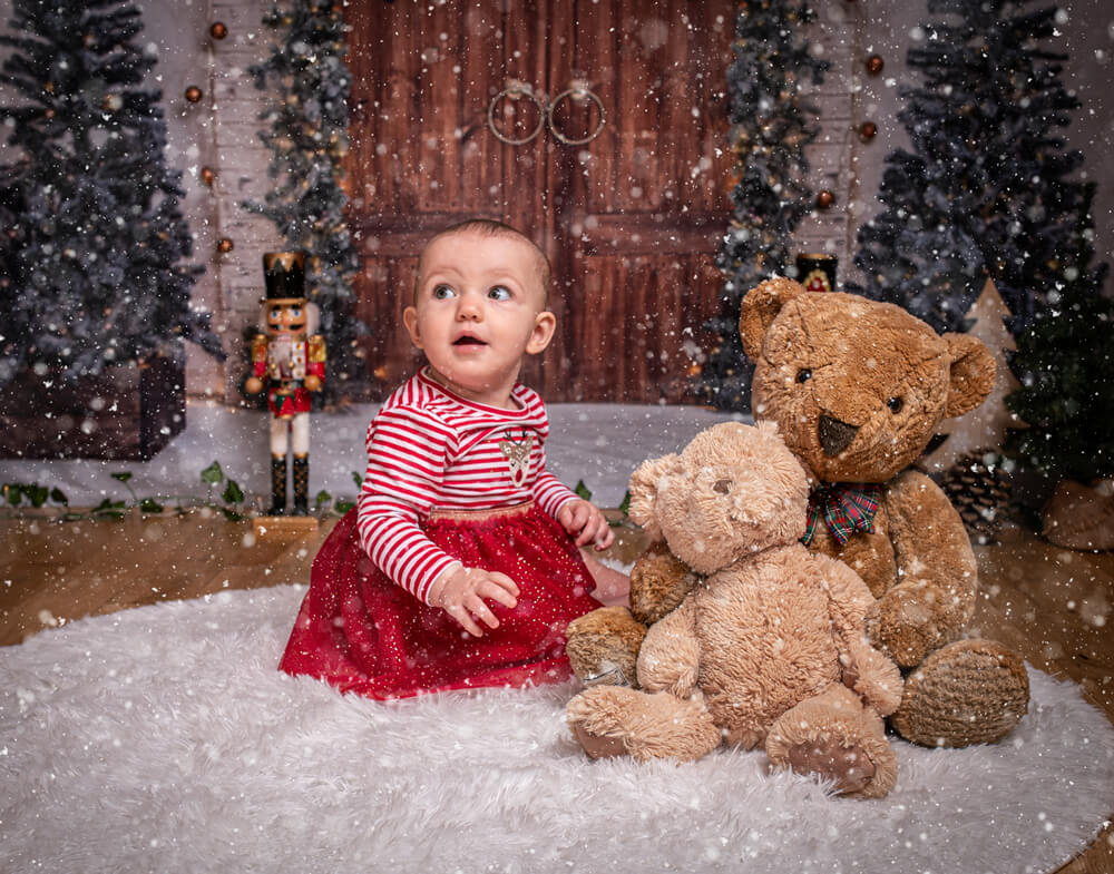 Sfondo Della Parete Della Porta In Legno Dell'Albero Di Natale M7-46