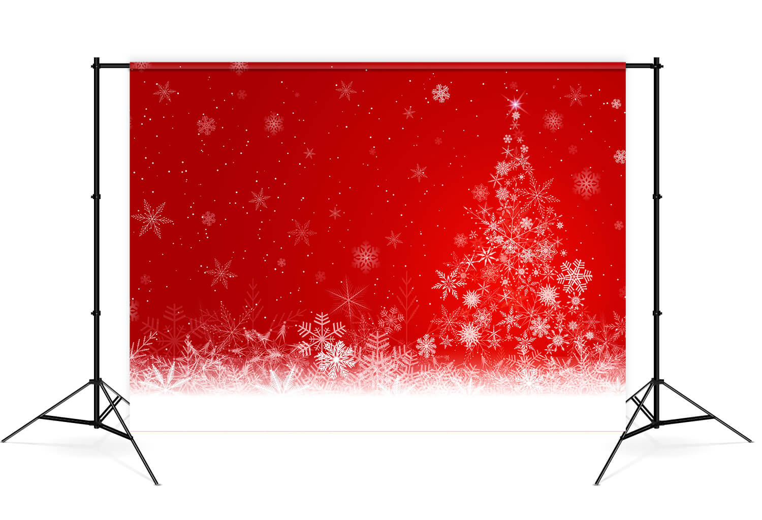Sfondo Per Cabina Fotografica Con Albero Di Natale Con Fiocco Di Neve M7-50