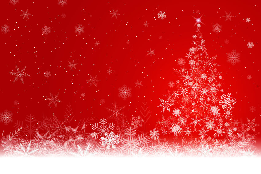 Sfondo Per Cabina Fotografica Con Albero Di Natale Con Fiocco Di Neve M7-50