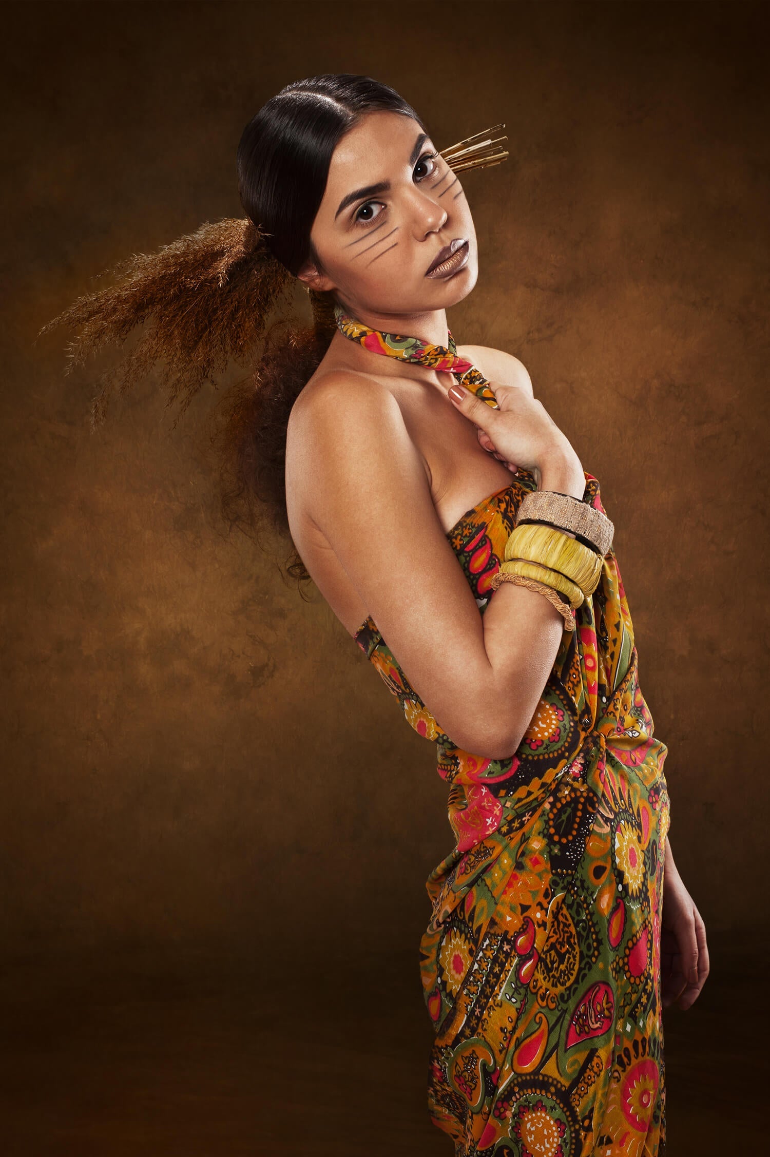 Sfondo Ritratto Strutturato Astratto Screziato M7-75