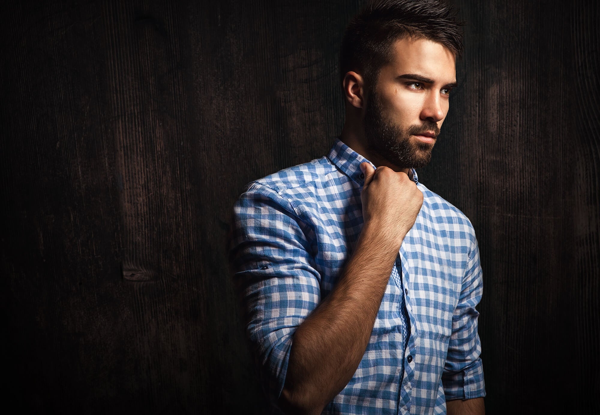 Fondale In Legno Vintage Marrone Scuro M7-79