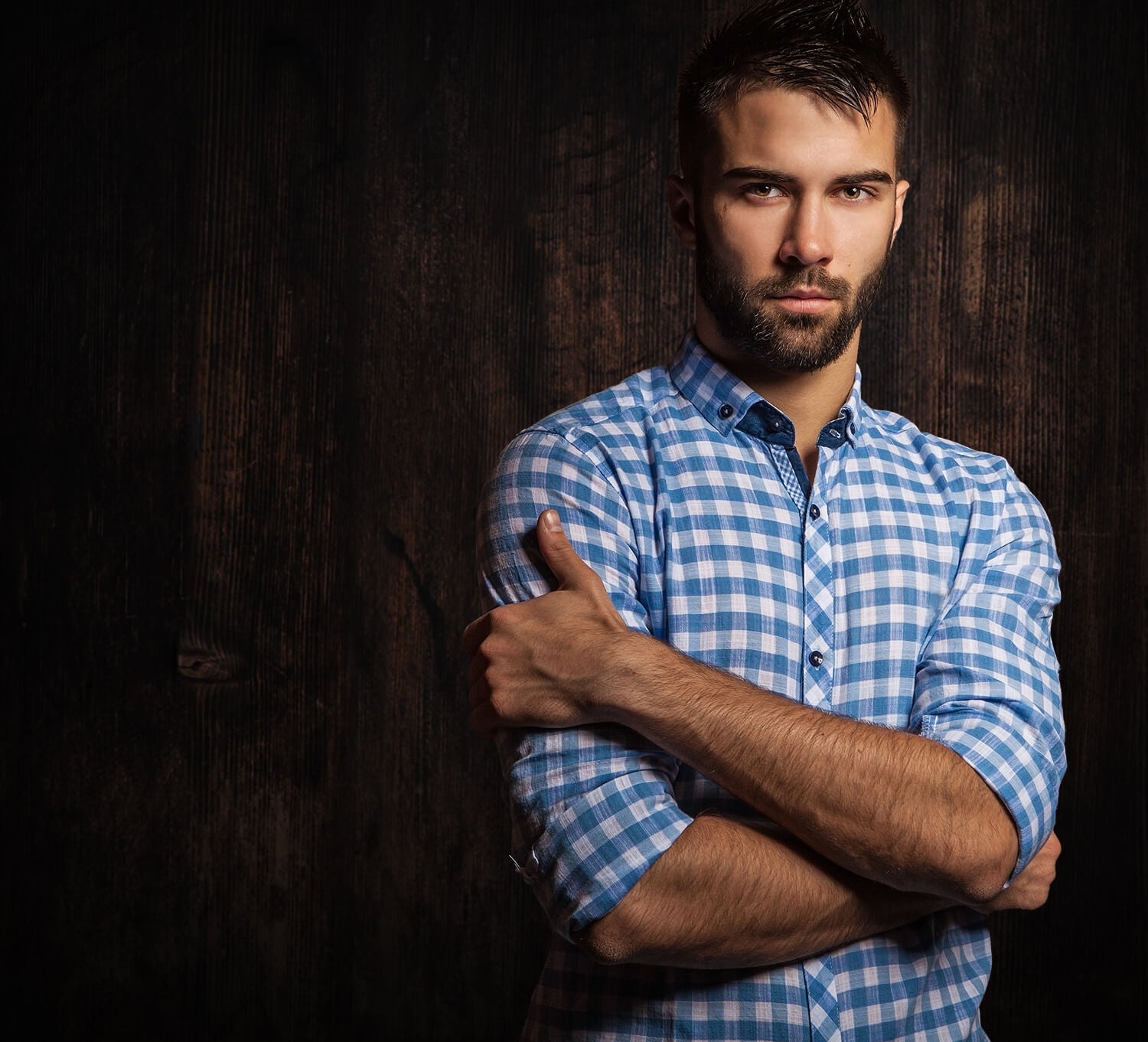 Fondale In Legno Vintage Marrone Scuro M7-79