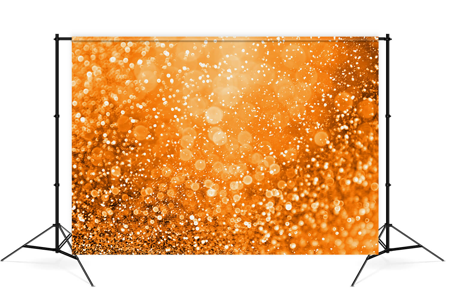 Sfondo Decorativo Per Feste Con Glitter Arancione Bokeh M8-30