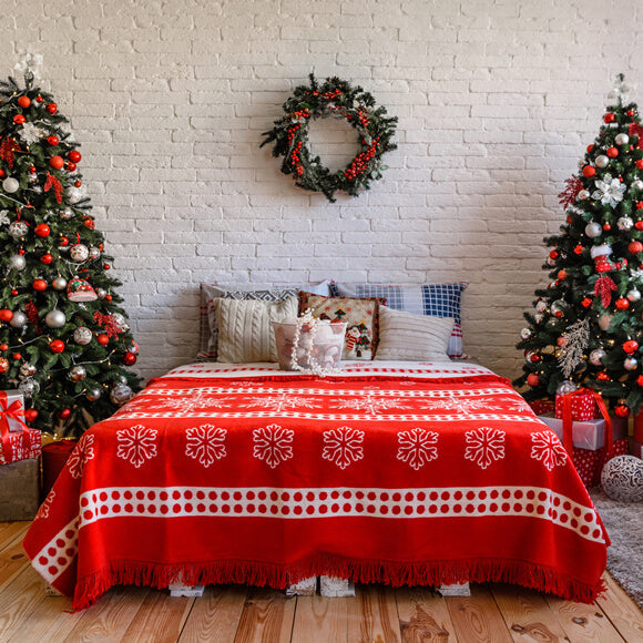 Sfondo Interno Della Stanza Decorata Con Natale M8-63