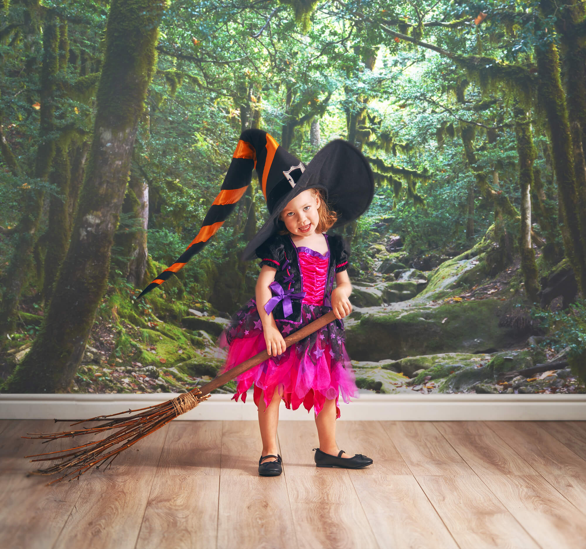 Sfondo Fotografico Con Il Misterioso Percorso Della Giungla M9-57