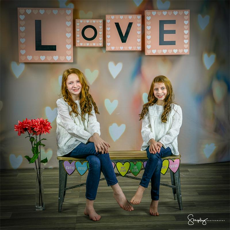 Sfondo Per Studio Fotografico Bokeh Cuore Pastello MR-0046