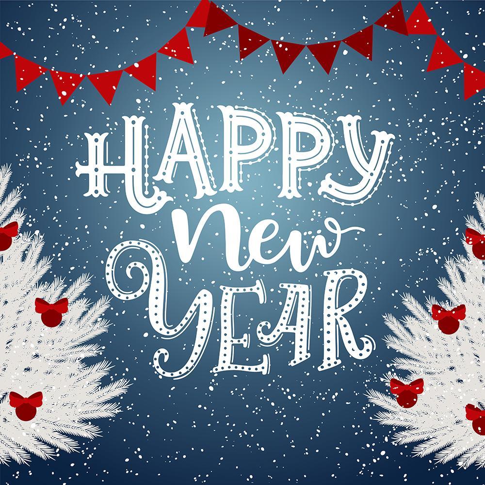 Happy New Year Christmas Photography Backdrop DBD-19323