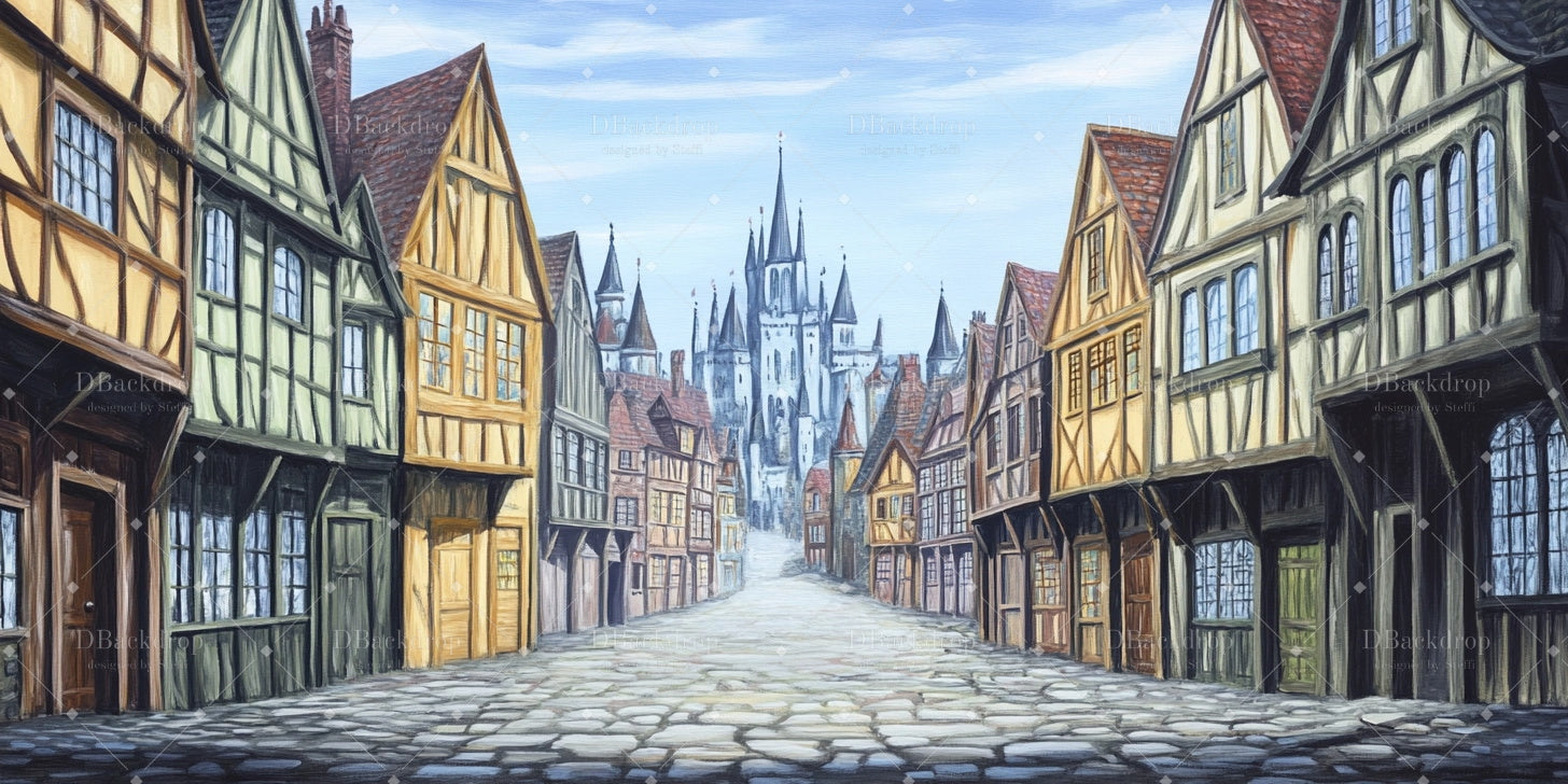 Fondali Per Scenografie Teatrali Fondali Per Teatro Di Strada Della Città Vecchia CSH59-T22