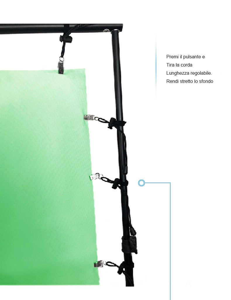 12 Confezioni Di Clip Per Fondali Morsetti Supporto PR3