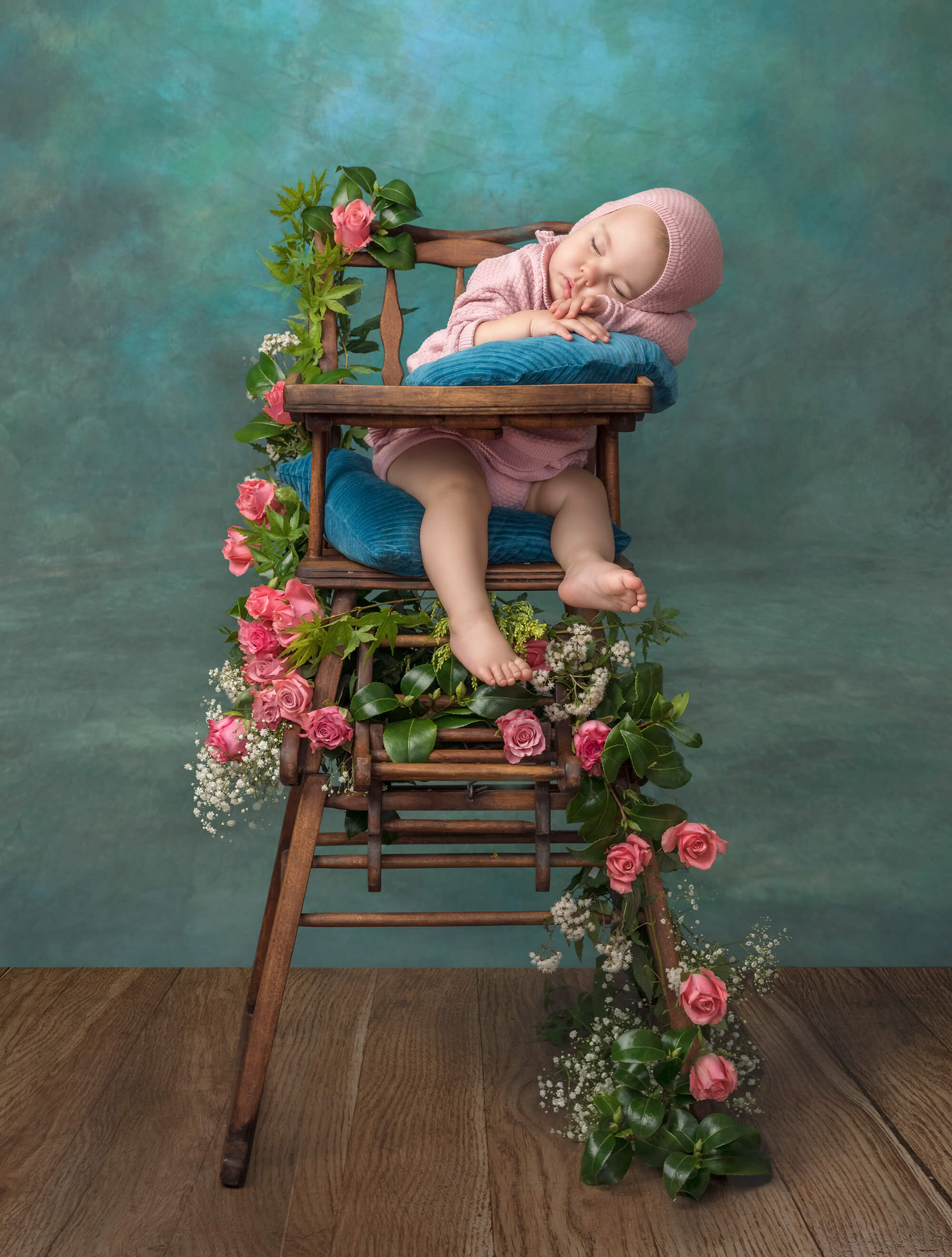 Tappetino In Gomma Con Venature Del Legno Color Legno Scuro Per Fotografia RM12-60