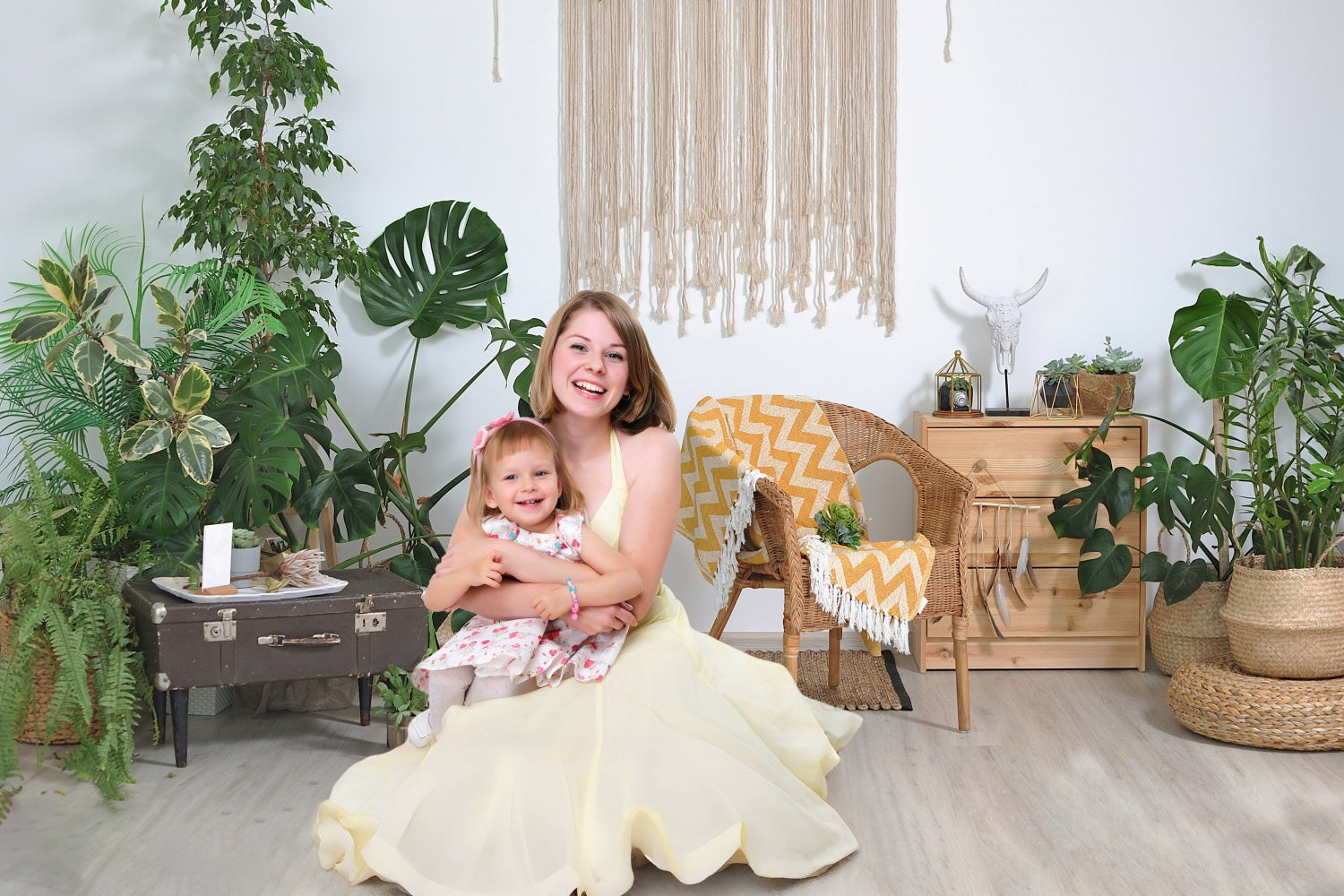 Dbackdrop Spring Greenery Fresco Minimalista Scena Domestica Sfondo RR3-37