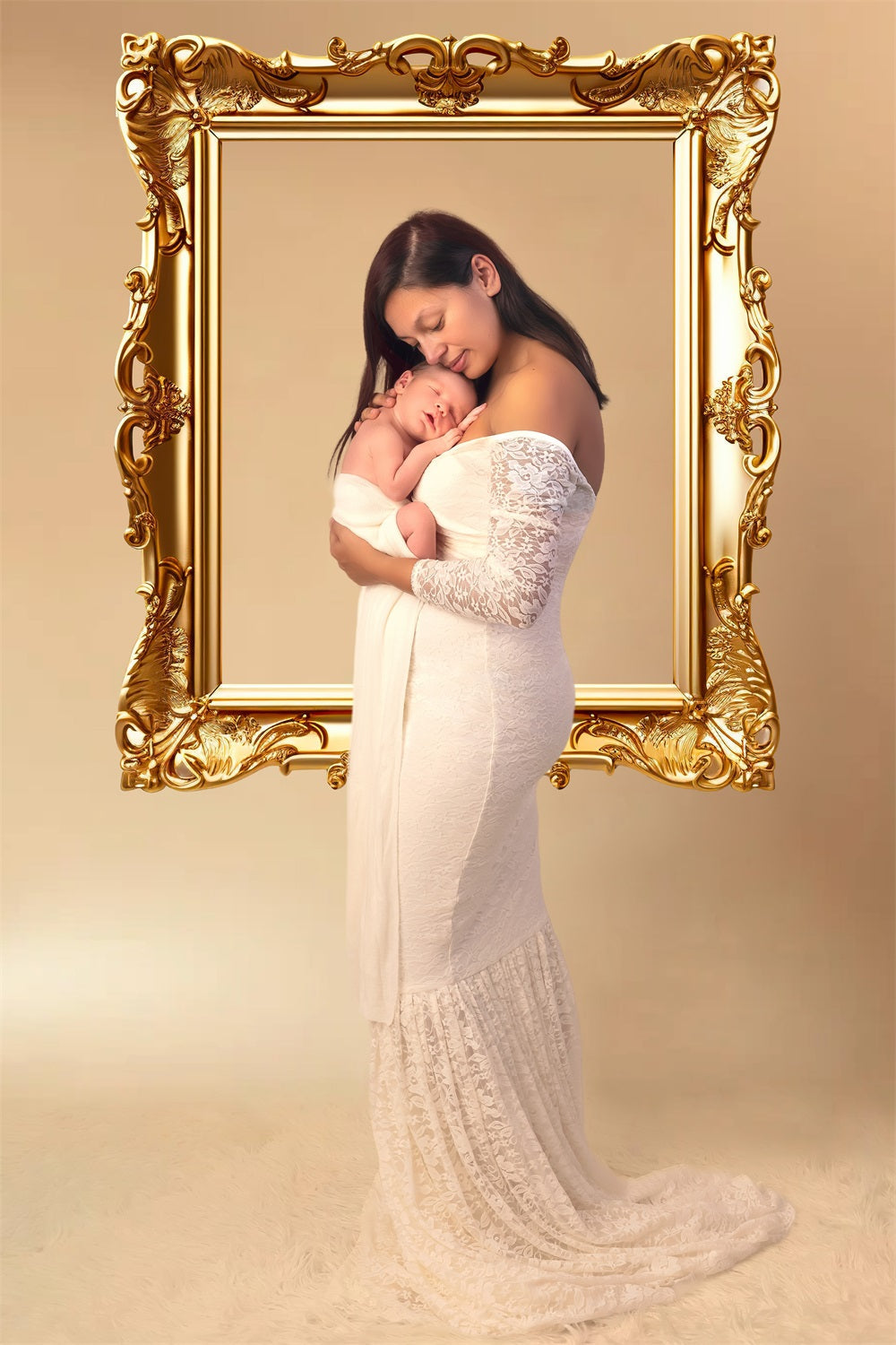 Dbackdrop Cornice Artistica A Colori Metallici Per Foto Fondale RR4-21