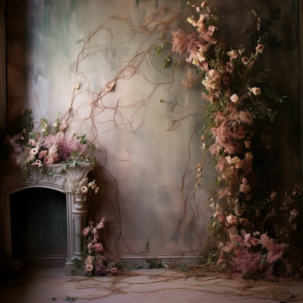 Dbackdrop Stile Nostalgico Ramo Di Rosa Sfondo Vintage Astratto RR4-36