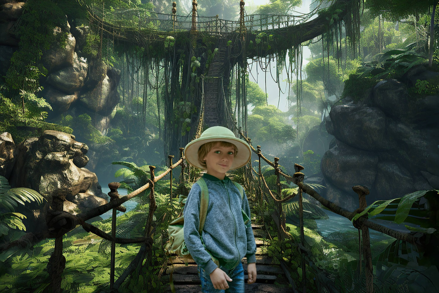 Dsfondo Foresta Mistica Antico Ponte Levatoio Sfondo RR4-46