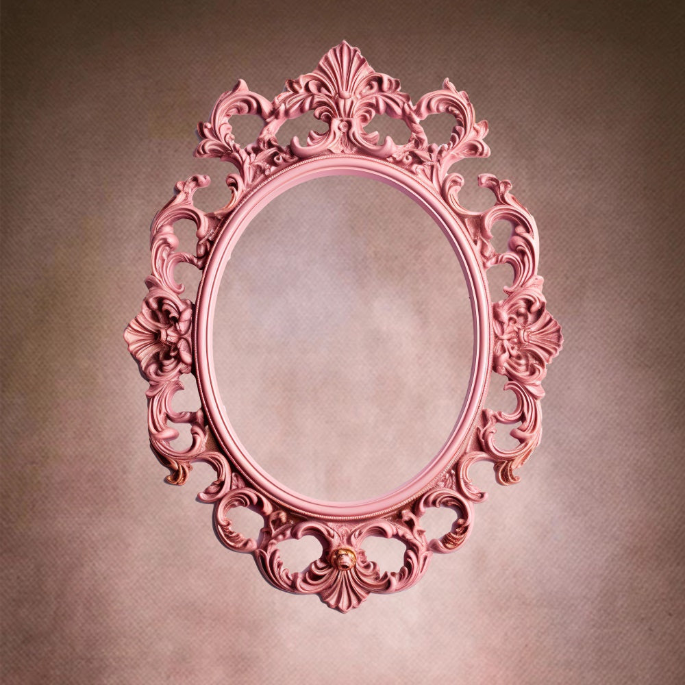 Dbackdrop Cornice Per Foto Ovale Rosa Art Fantasy Sfondo Astratto RR4-48