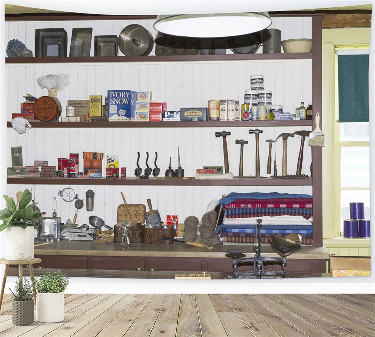 Sfondo Della Stanza Degli Attrezzi Per La Festa Del Papa RR5-15