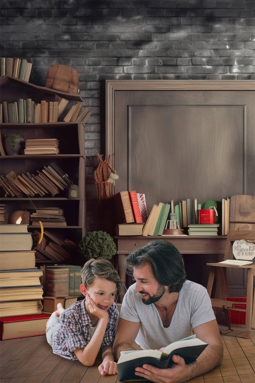 Sfondo Per Studio Di Ricerca Vintage Per La Festa Del Papa RR5-2