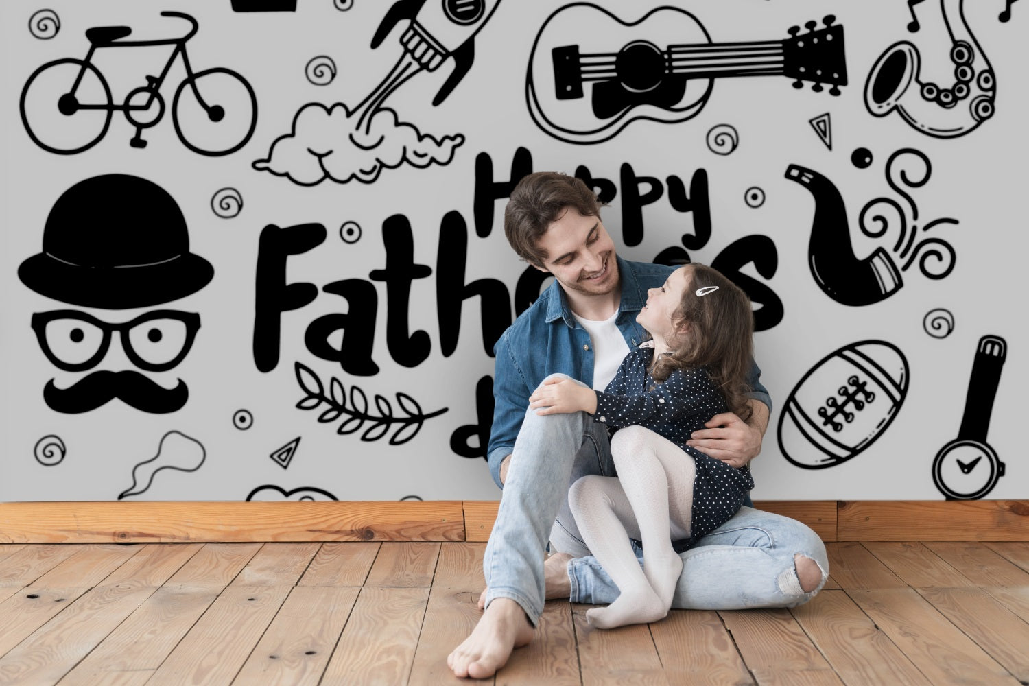 Sfondo Di Disegni A Mano Per La Festa Del Papa Felice RR5-28