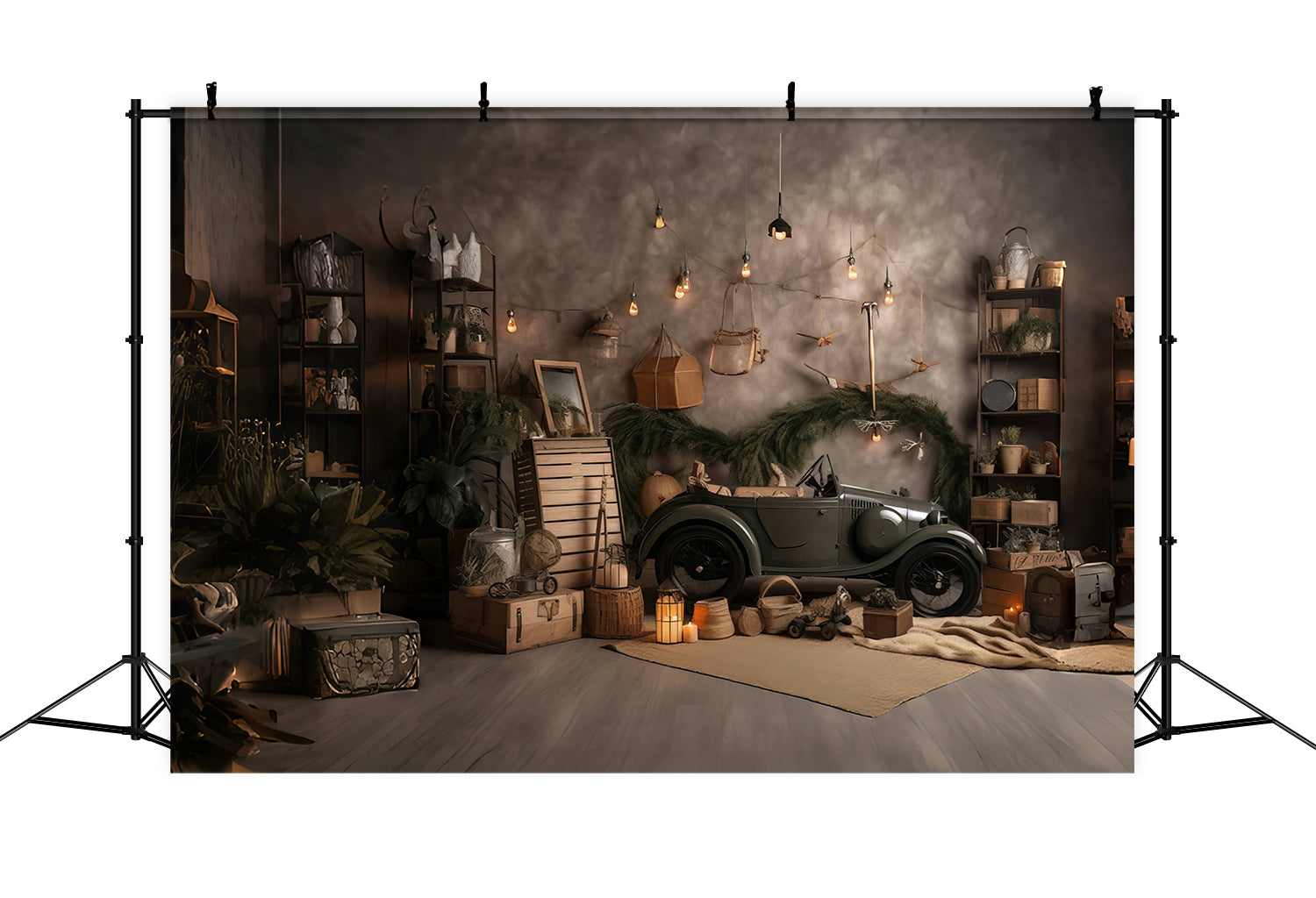 Fondale Di Luci Per Mini Auto Per La Festa Del Papa RR5-3