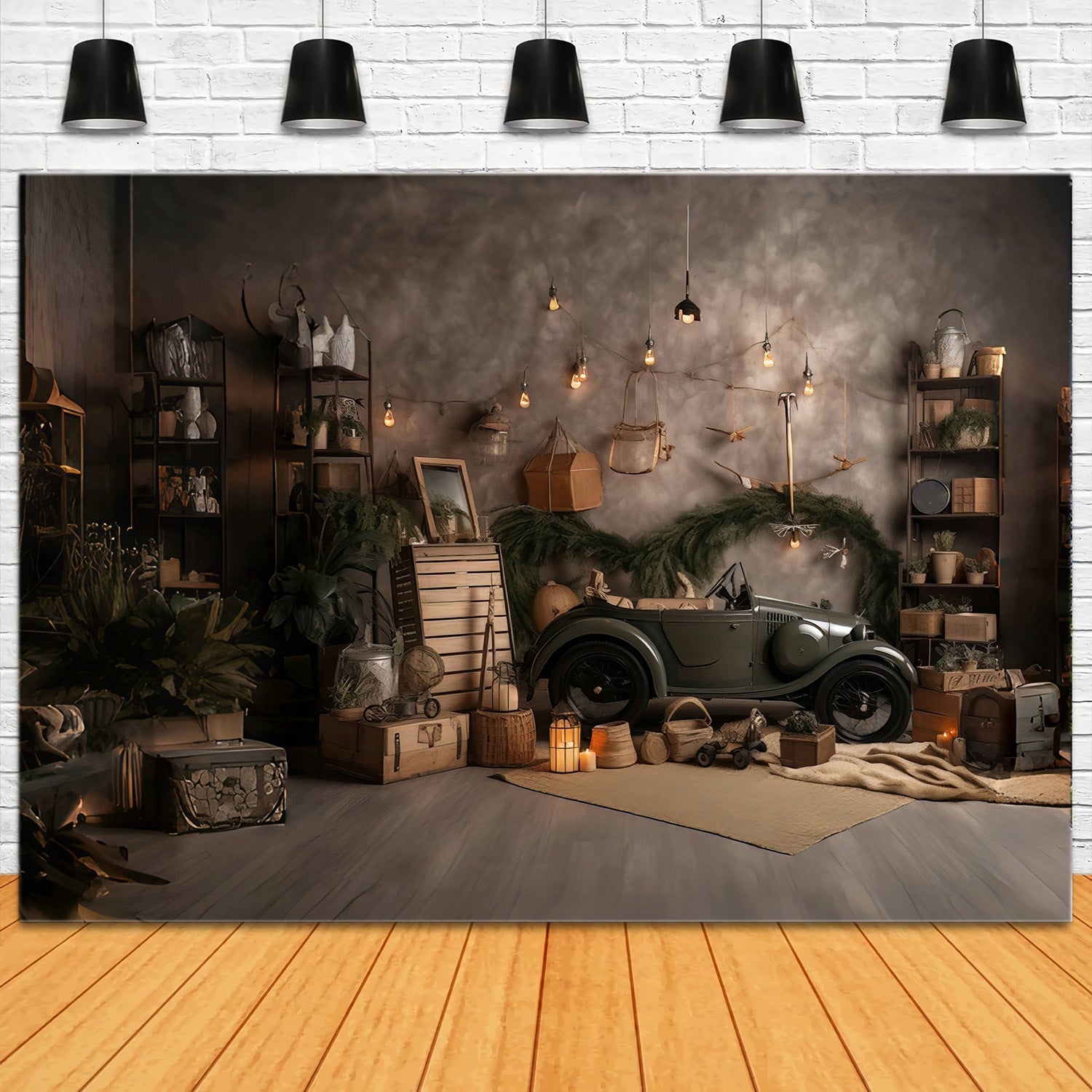 Fondale Di Luci Per Mini Auto Per La Festa Del Papa RR5-3