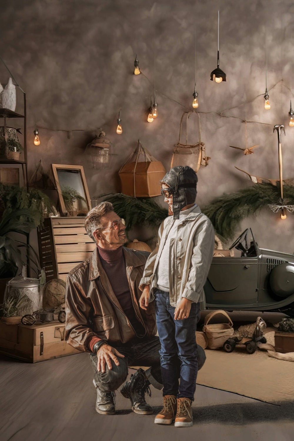 Fondale Di Luci Per Mini Auto Per La Festa Del Papa RR5-3