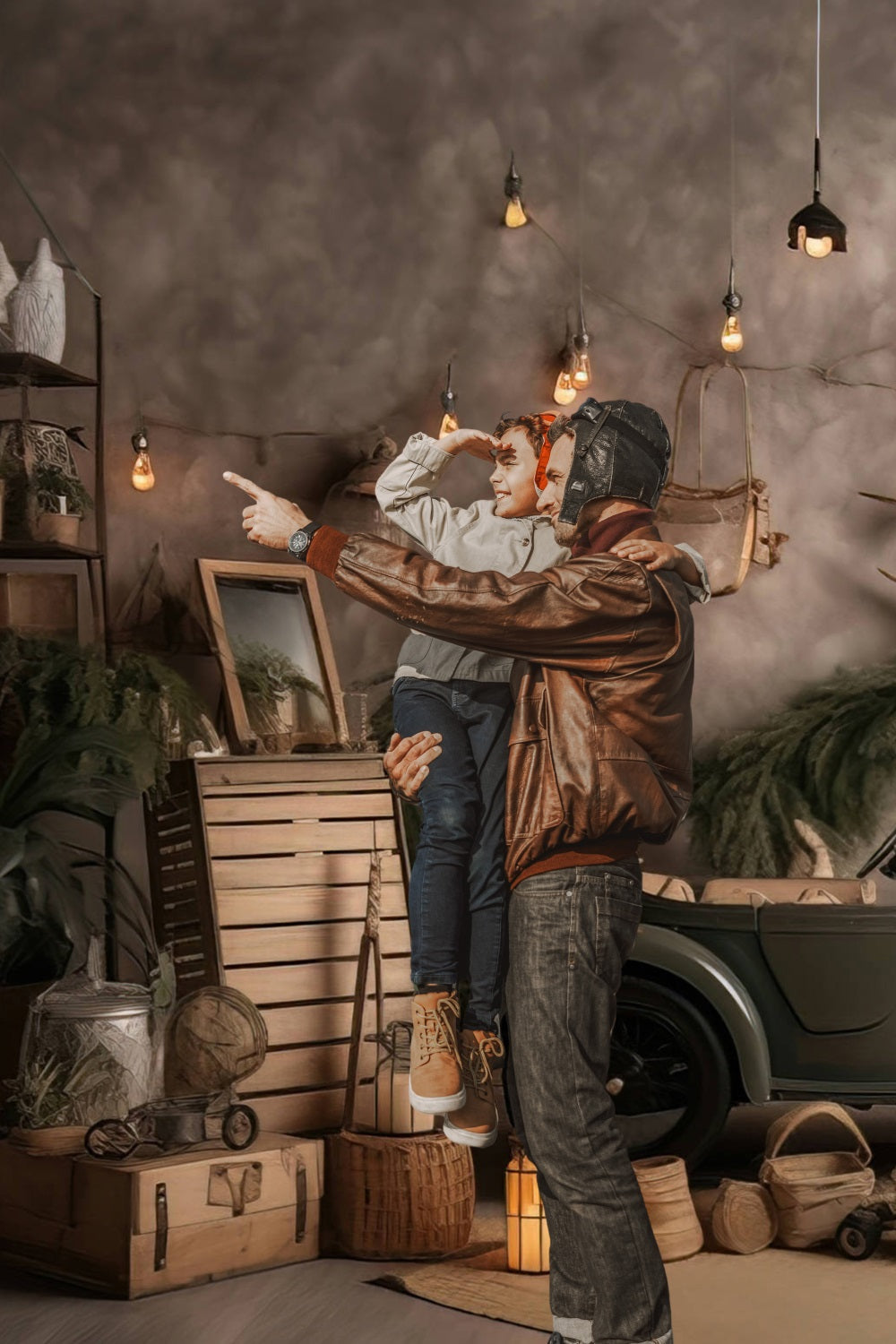 Fondale Di Luci Per Mini Auto Per La Festa Del Papa RR5-3