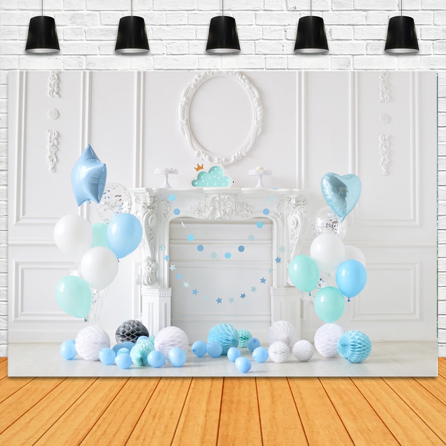 Sfondo Di Compleanno Per Bambini Con Decorazione A Palloncino RR5-34