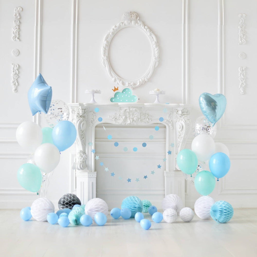 Sfondo Di Compleanno Per Bambini Con Decorazione A Palloncino RR5-34