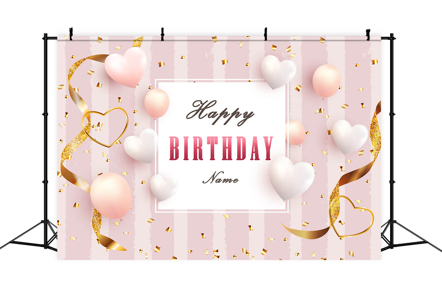 Sfondo Compleanno Personalizzato Con Palloncini Cuore Amore RR5-47