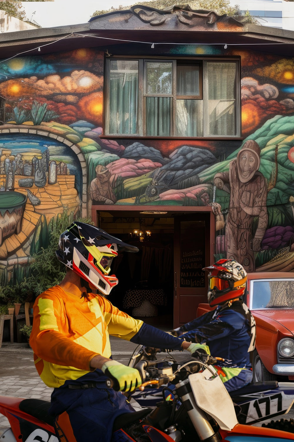 Sfondo Di Auto Rossa Per La Festa Del Papa Doodle House RR5-5