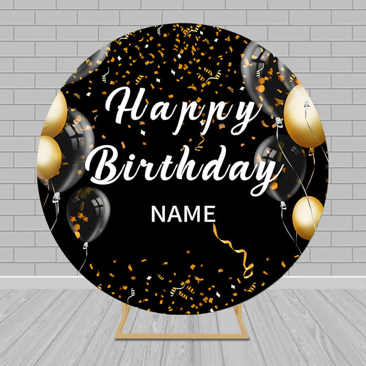 Sfondo Decorativo Rotondo Personalizzato Per Festa Di Compleanno RR5-57