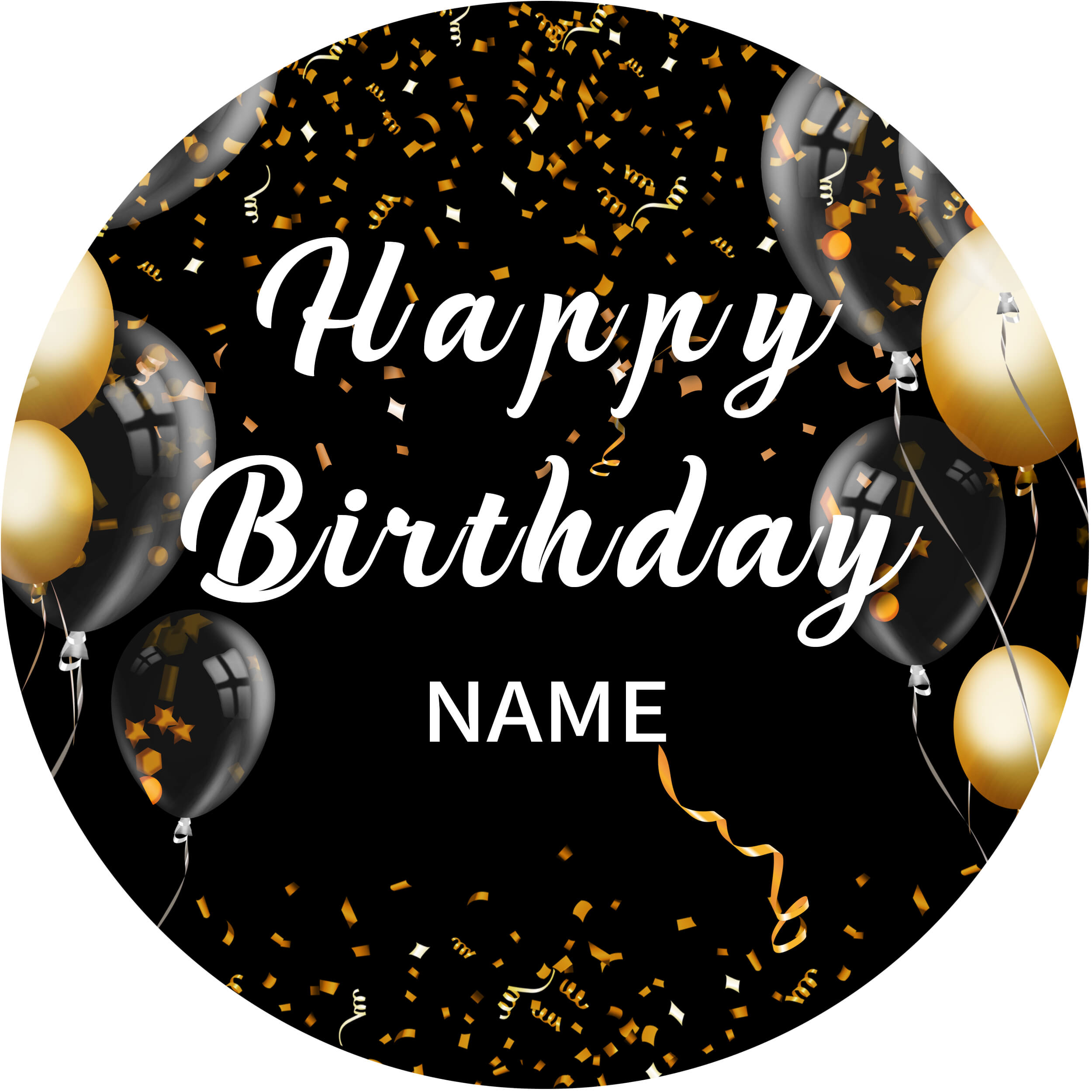 Sfondo Decorativo Rotondo Personalizzato Per Festa Di Compleanno RR5-57