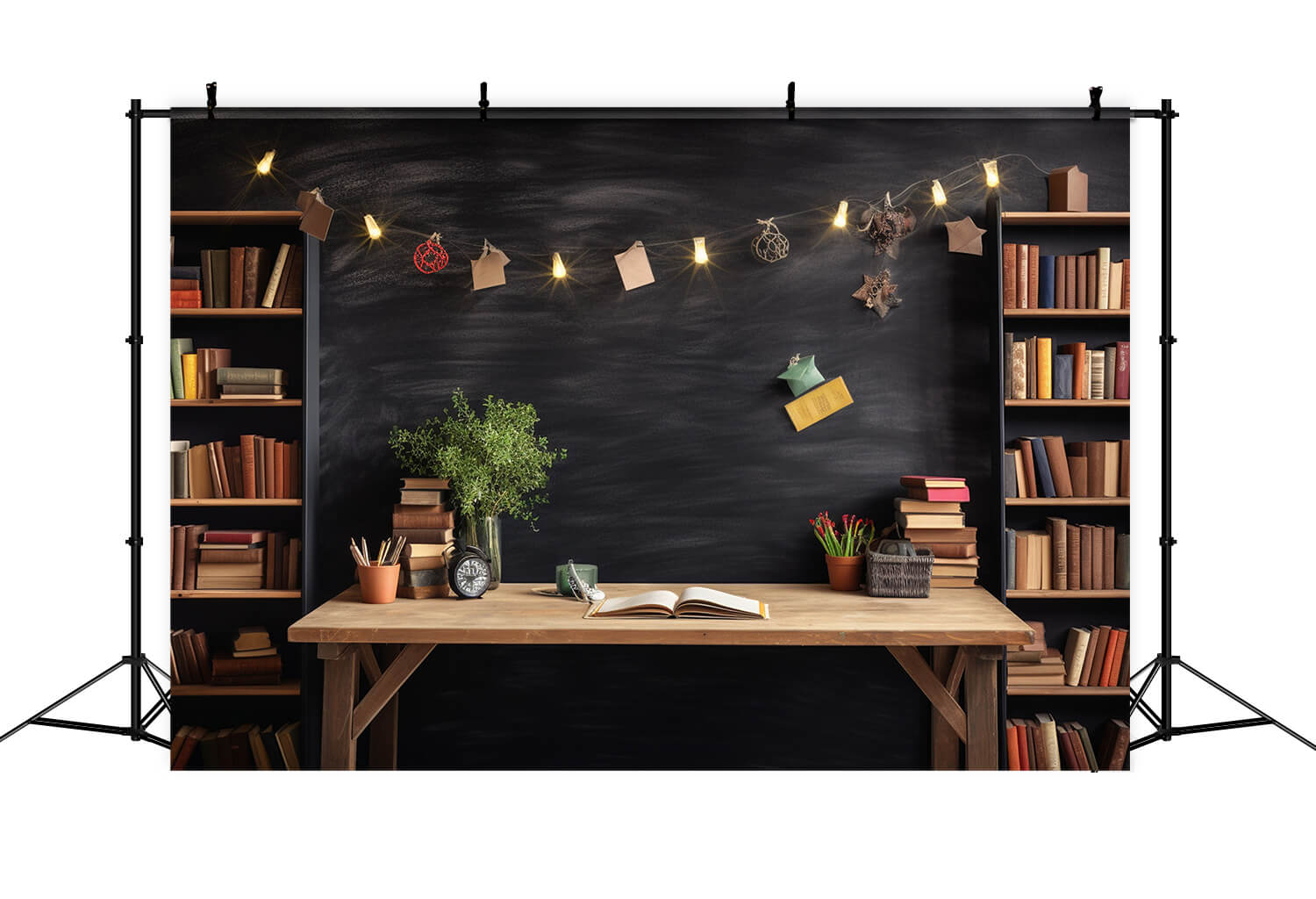 Sfondo Per Scrivania Con Libreria A Tema Ritorno A Scuola RR6-34