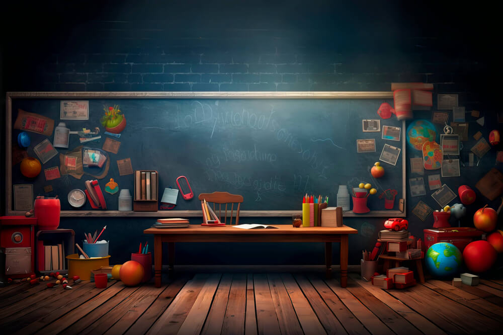 Materiale Scolastico Per Lavagna Sfondo Per Aula RR6-40