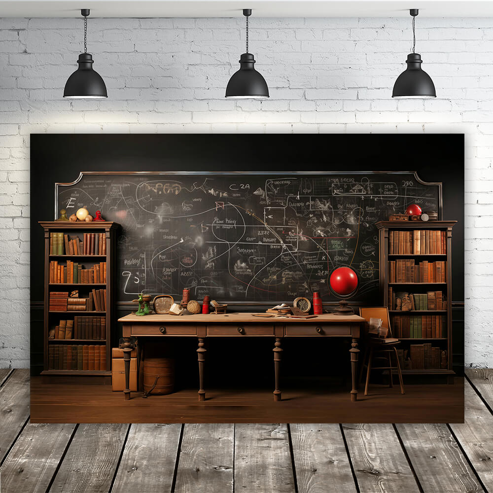 Sfondo Fotografico Per Il Ritorno A Scuola Nella Vecchia Classe RR6-45