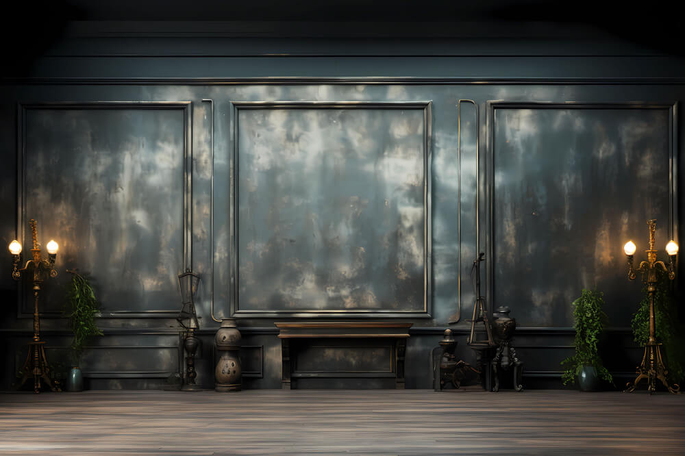 Sfondo Del Pavimento In Legno Vecchio Muro Retro Scuro RR6-78