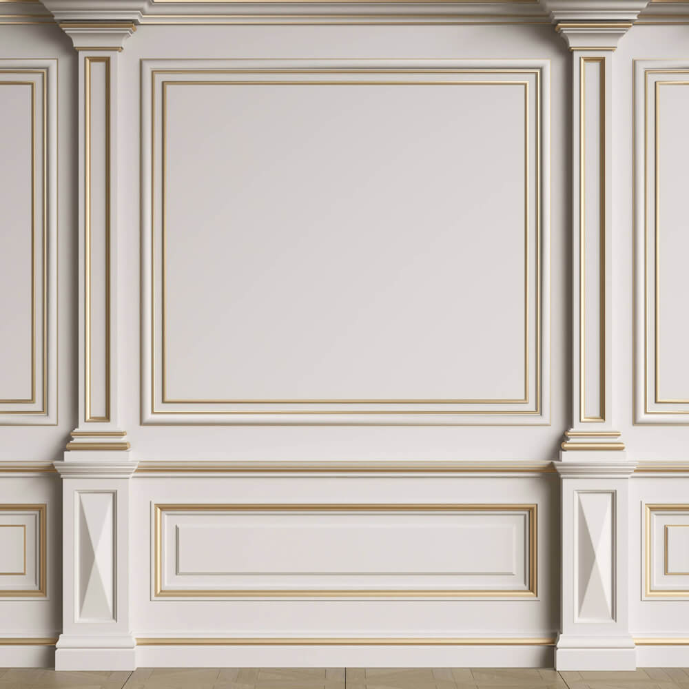 Sfondo Bianco Retro Muro Interno Stanza Vuota RR6-90