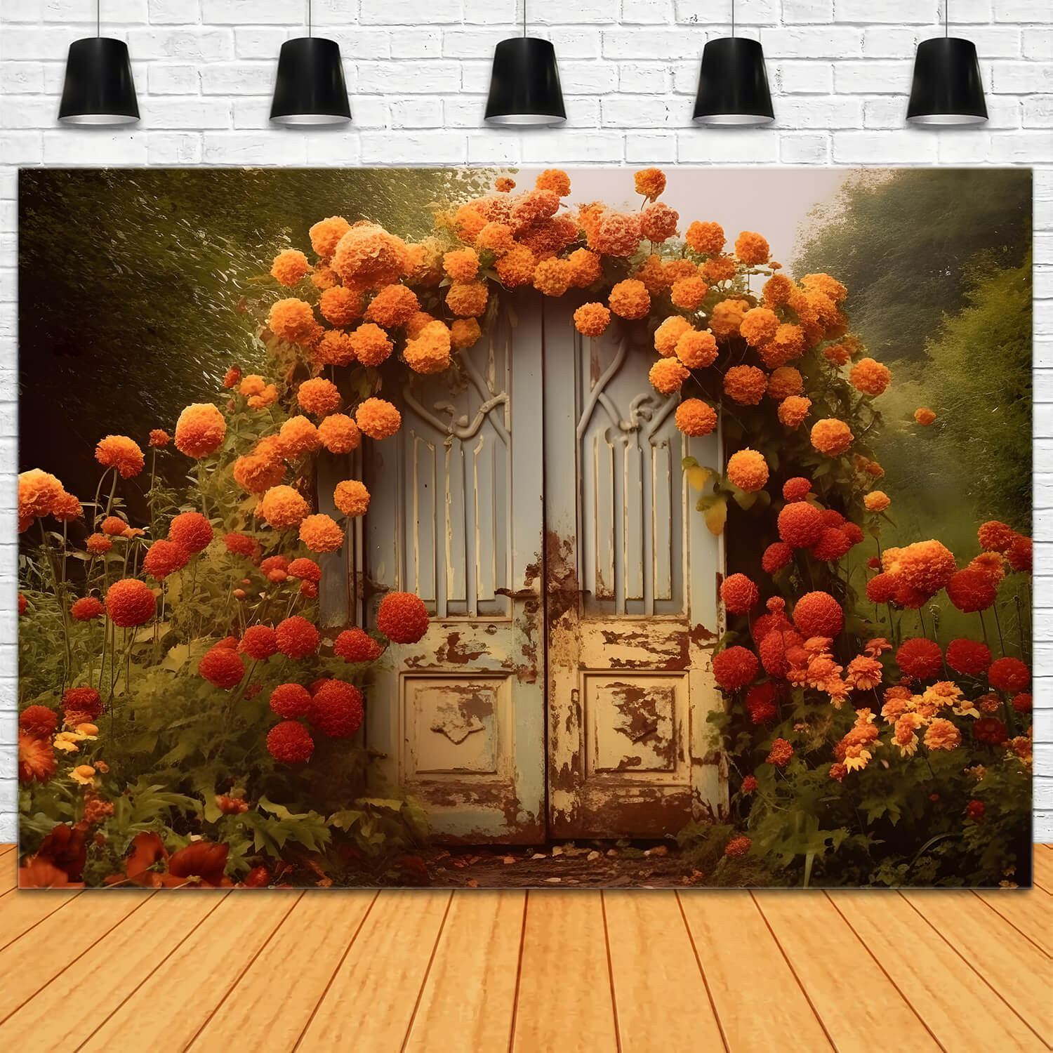 Sfondo Fotografico Porta Fiori Autunnali RR7-143