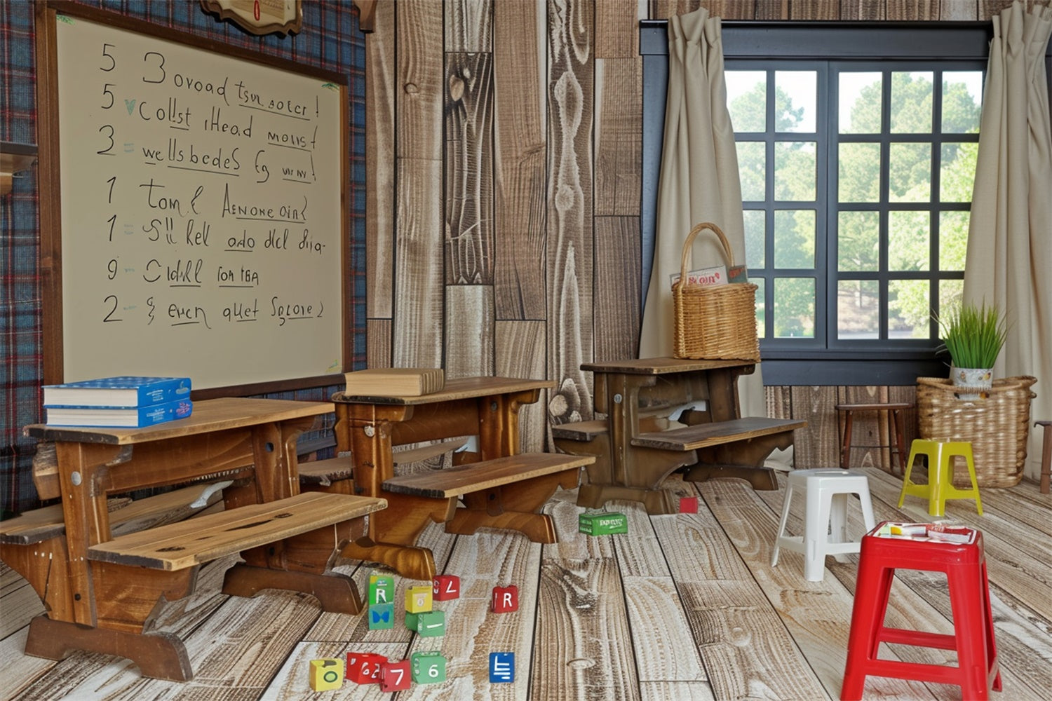 Sfondo Di Ritorno A Scuola In Aula Vintage RR7-186