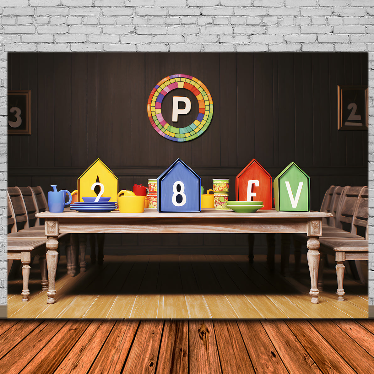 Tavolo Da Studio Sfondo Fotografico Per Il Rientro A Scuola RR7-188