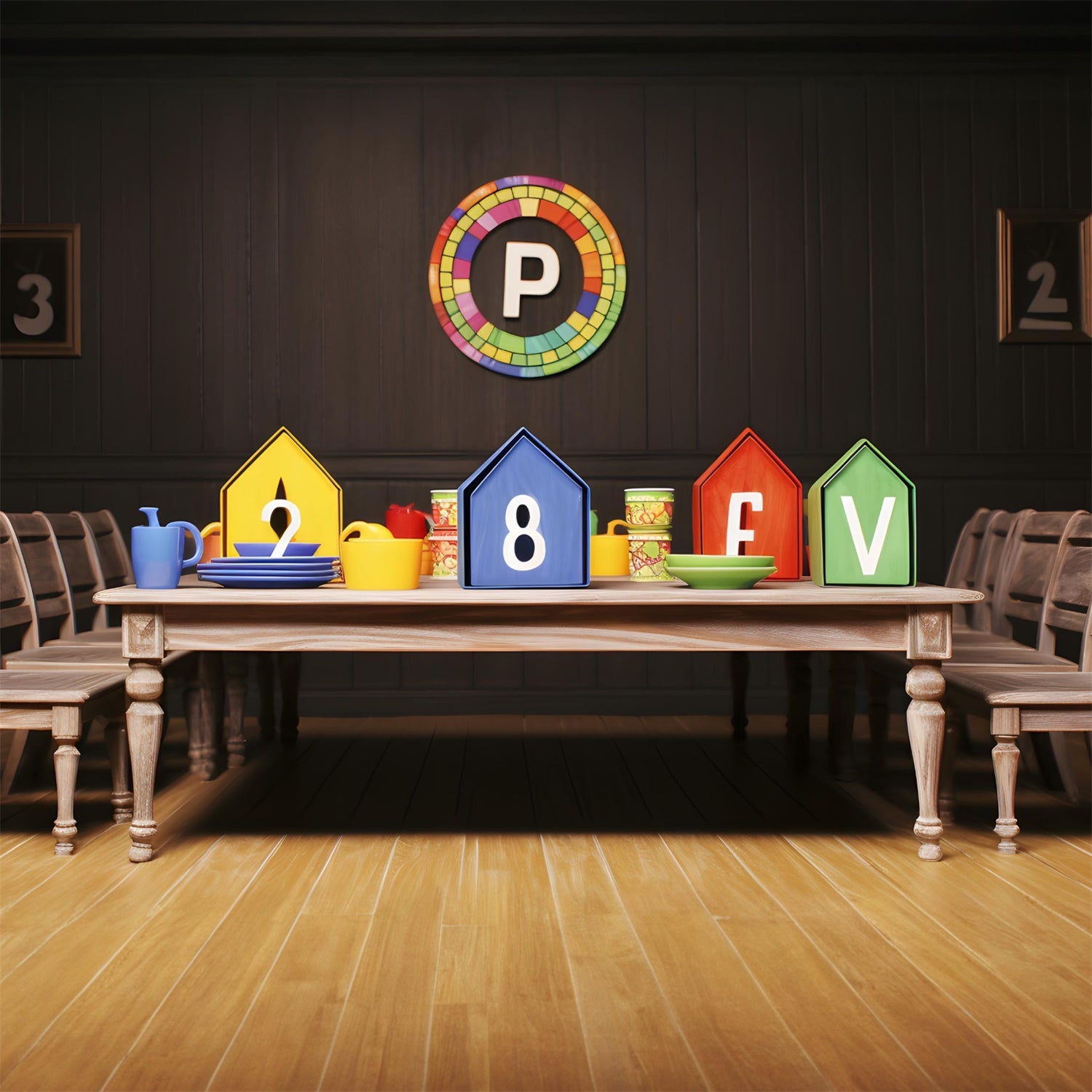 Tavolo Da Studio Sfondo Fotografico Per Il Rientro A Scuola RR7-188