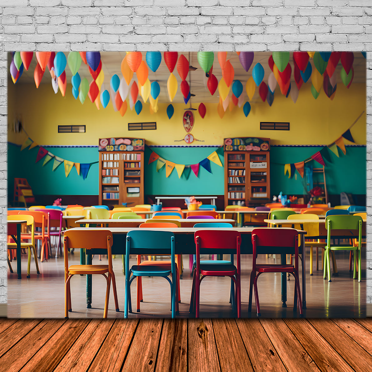 Ritorno A Scuola Sfondo Colorato Per L'Aula RR7-197