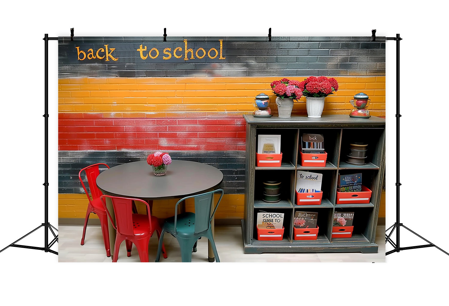 Sfondo Da Muro Multicolore Per Il Ritorno A Scuola RR7-198