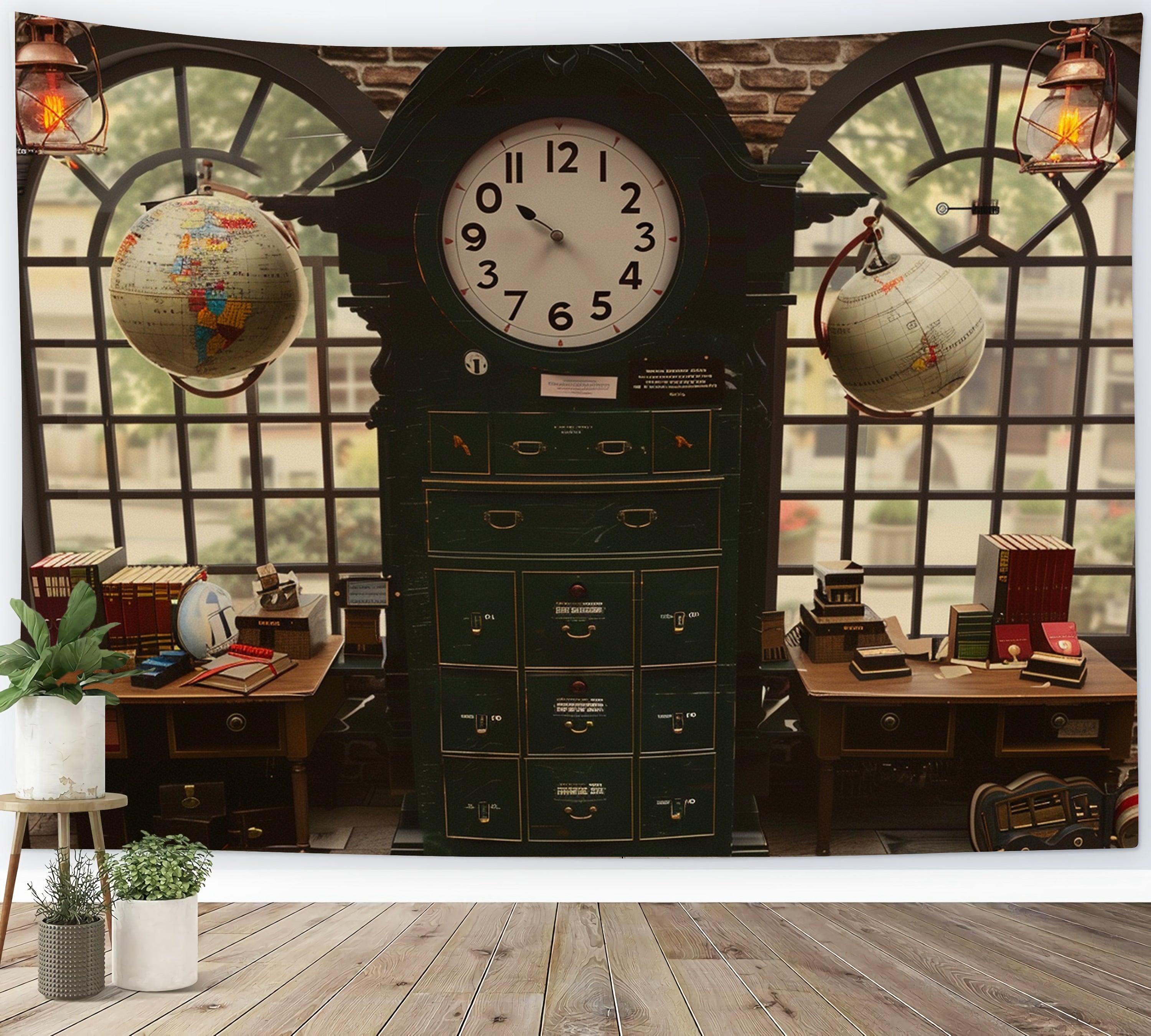 Finestra Dell'Orologio Classica Sullo Sfondo Del Ritorno A Scuola RR7-223