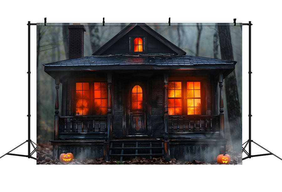 Sfondo Di Halloween Pumpkin Spooky Cabinwoods RR7-257
