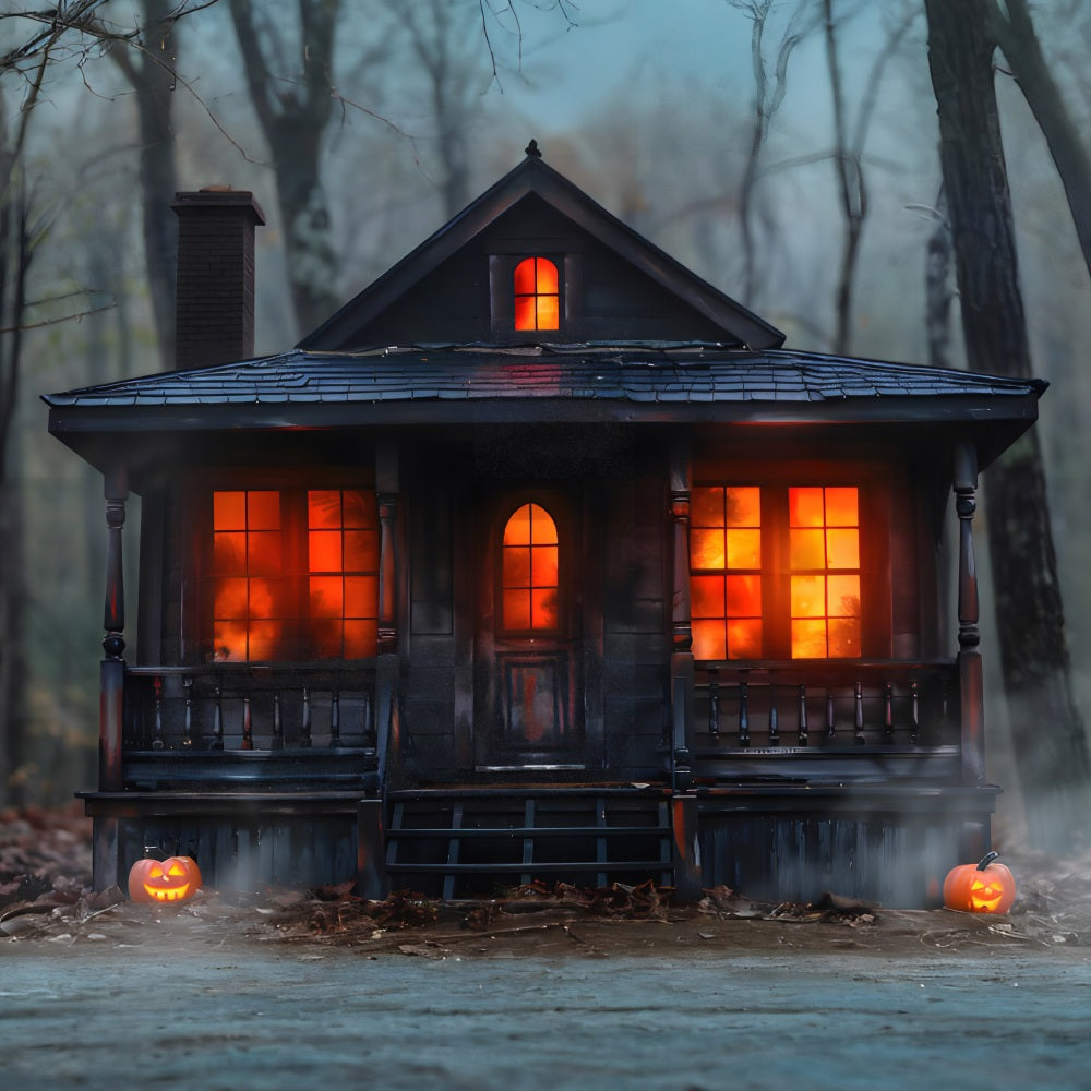 Sfondo Di Halloween Pumpkin Spooky Cabinwoods RR7-257