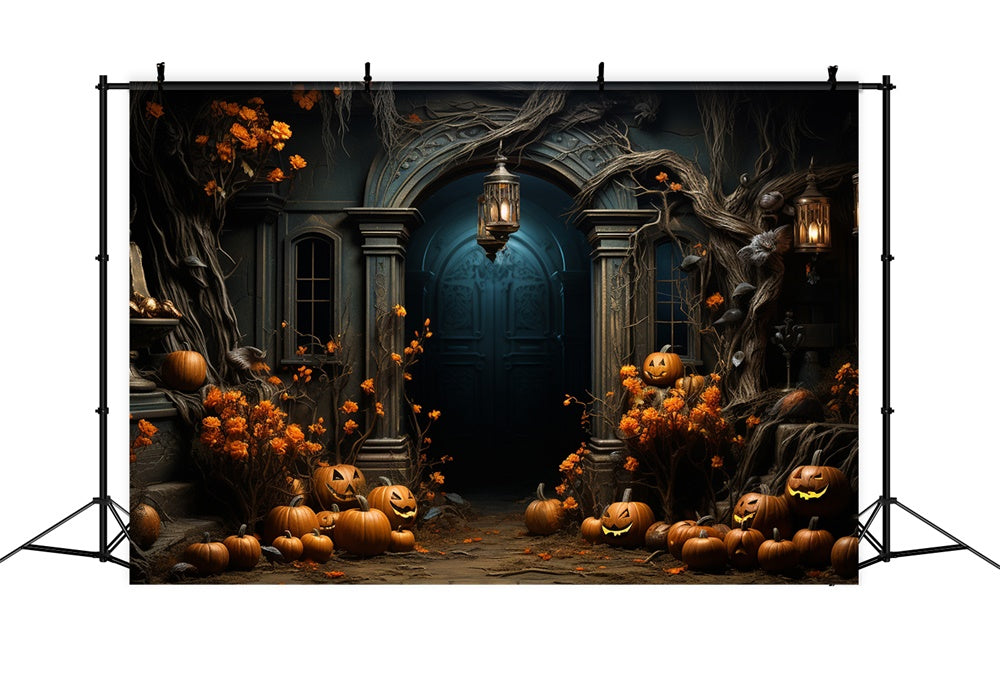 Sfondo Ingresso Candele Zucche Di Halloween RR7-411