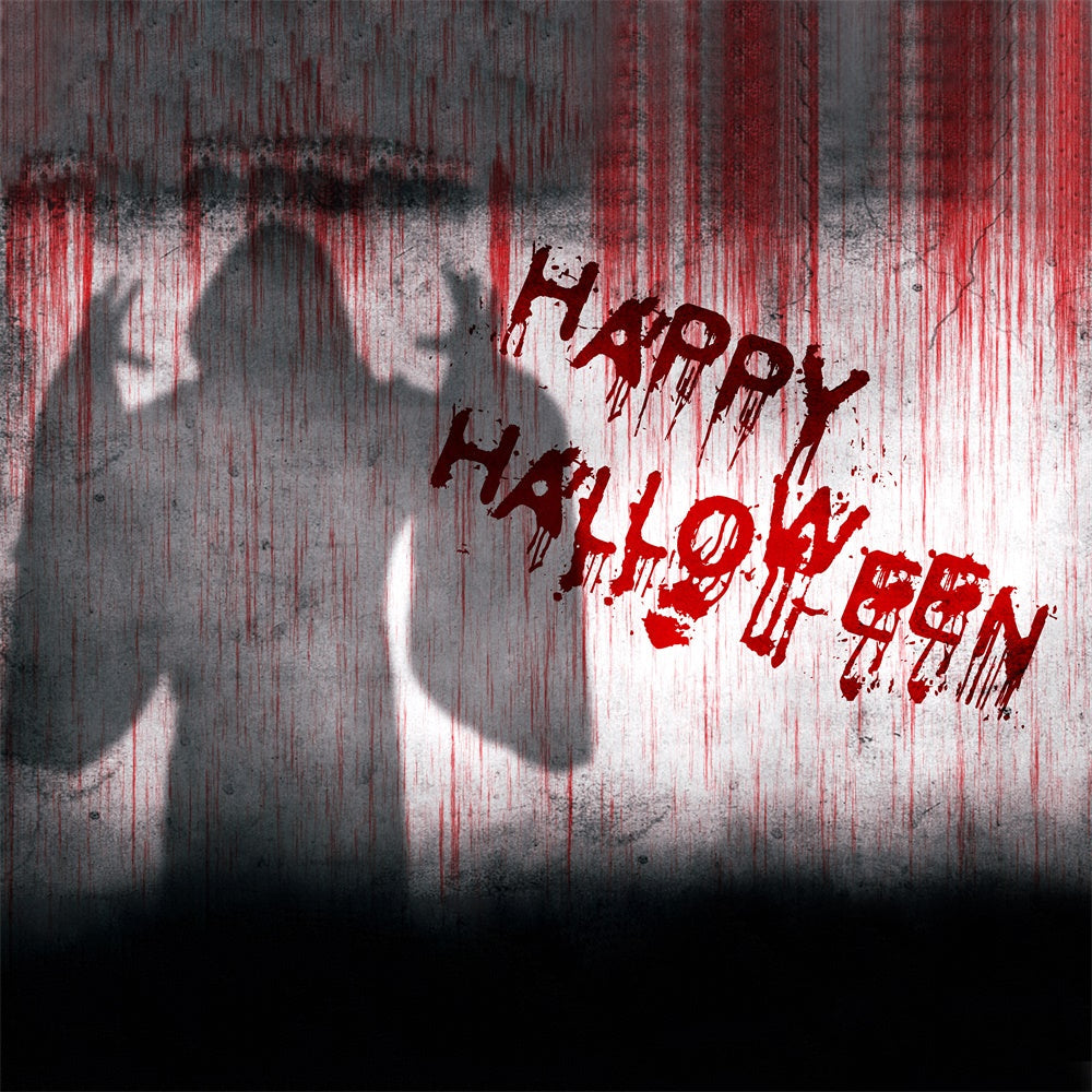 Felice Halloween Fantasma Ombra Sfondo Muro RR7-464